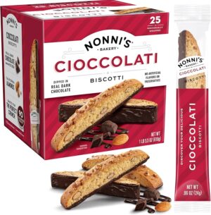 Nonni's Bakery Cioccolati Biscotti Individually Wrapped 25ct